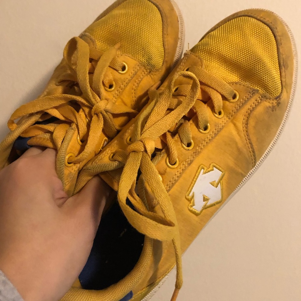 Yellow sneakers